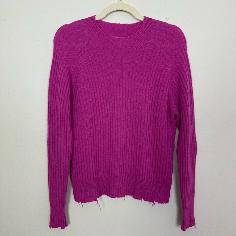 27 Miles Malibu 100% Cashmere Distressed Sweater